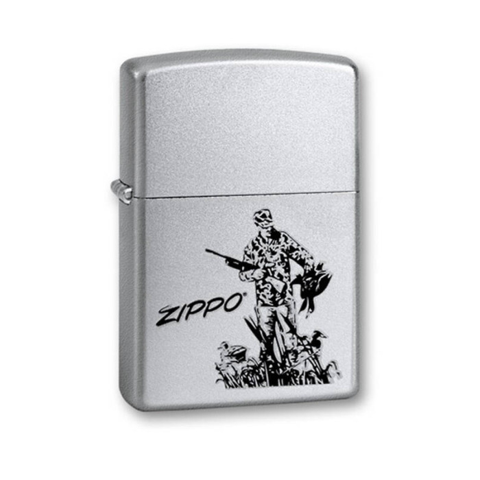 Зажигалка ZIPPO Duck Hunting Satin Chrome
