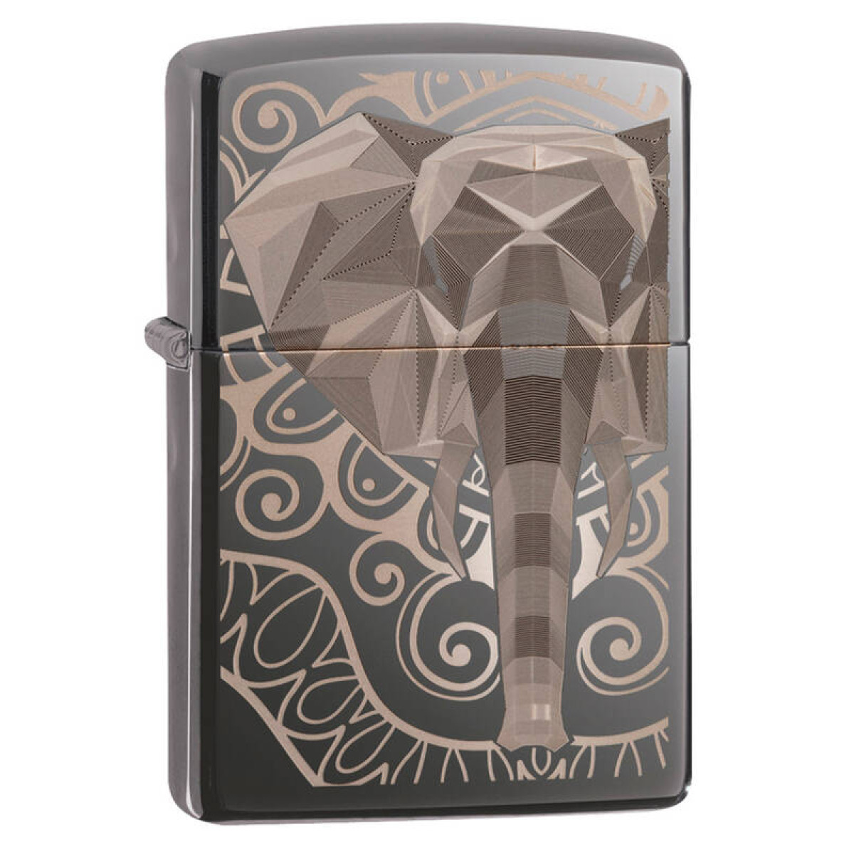 Зажигалка ZIPPO Elephant Fancy Fill Design Black Ice 49074 1