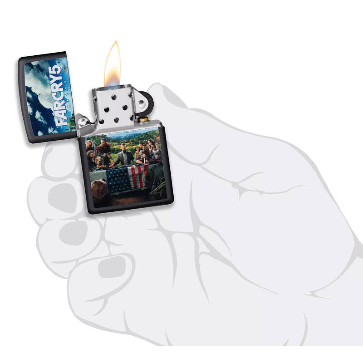 Зажигалка ZIPPO Far Cry 5 Black Matte 49244 2