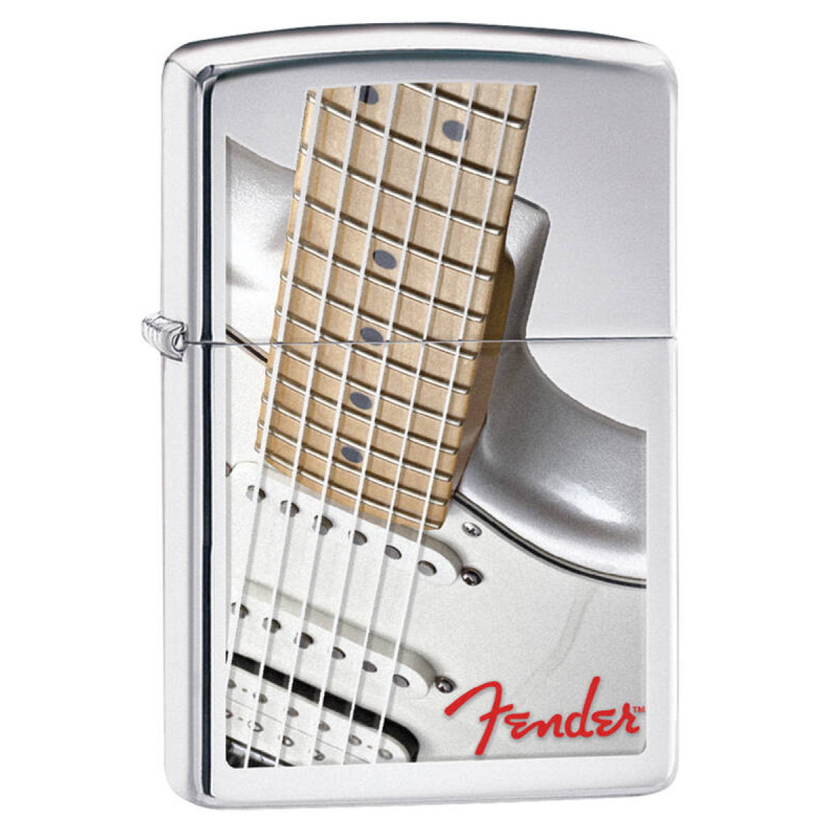 Зажигалка ZIPPO Fender High Polish Chrome 1
