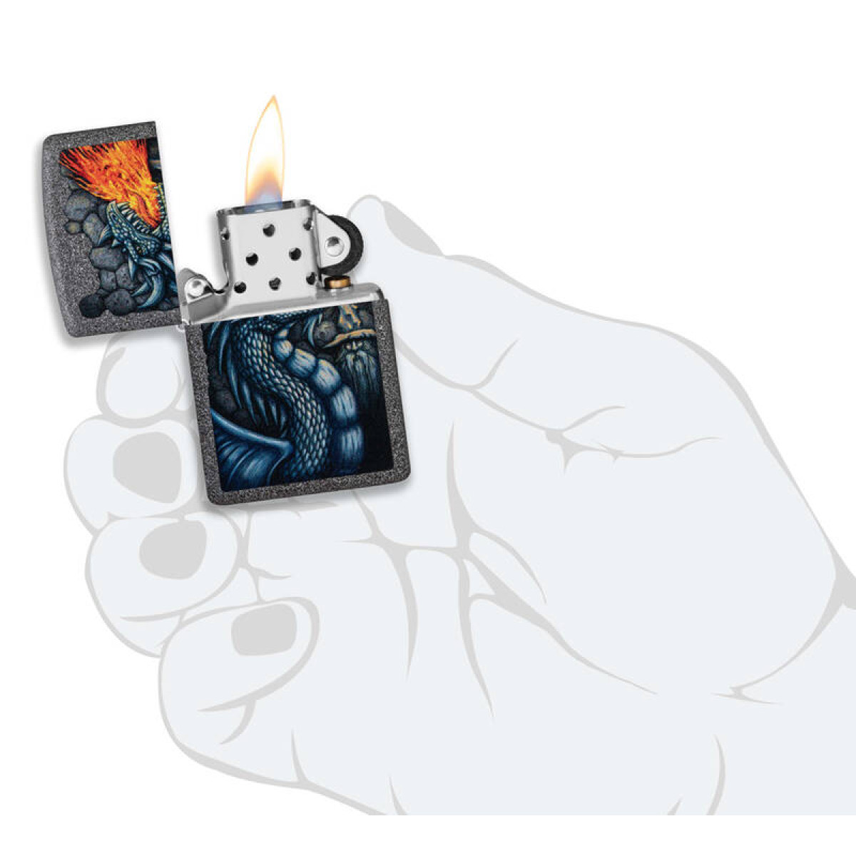 Зажигалка ZIPPO Fiery Dragon 49776 2