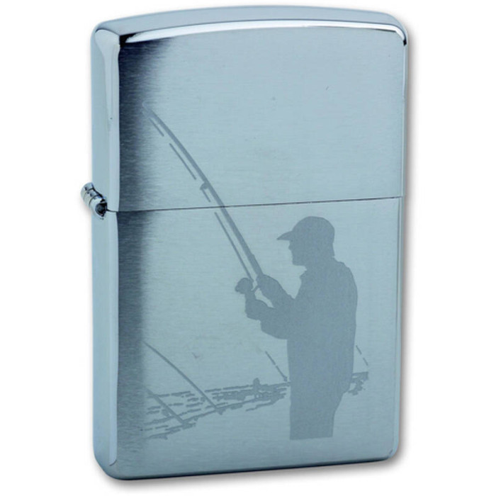 Зажигалка ZIPPO Fisherman Brushed Chrome
