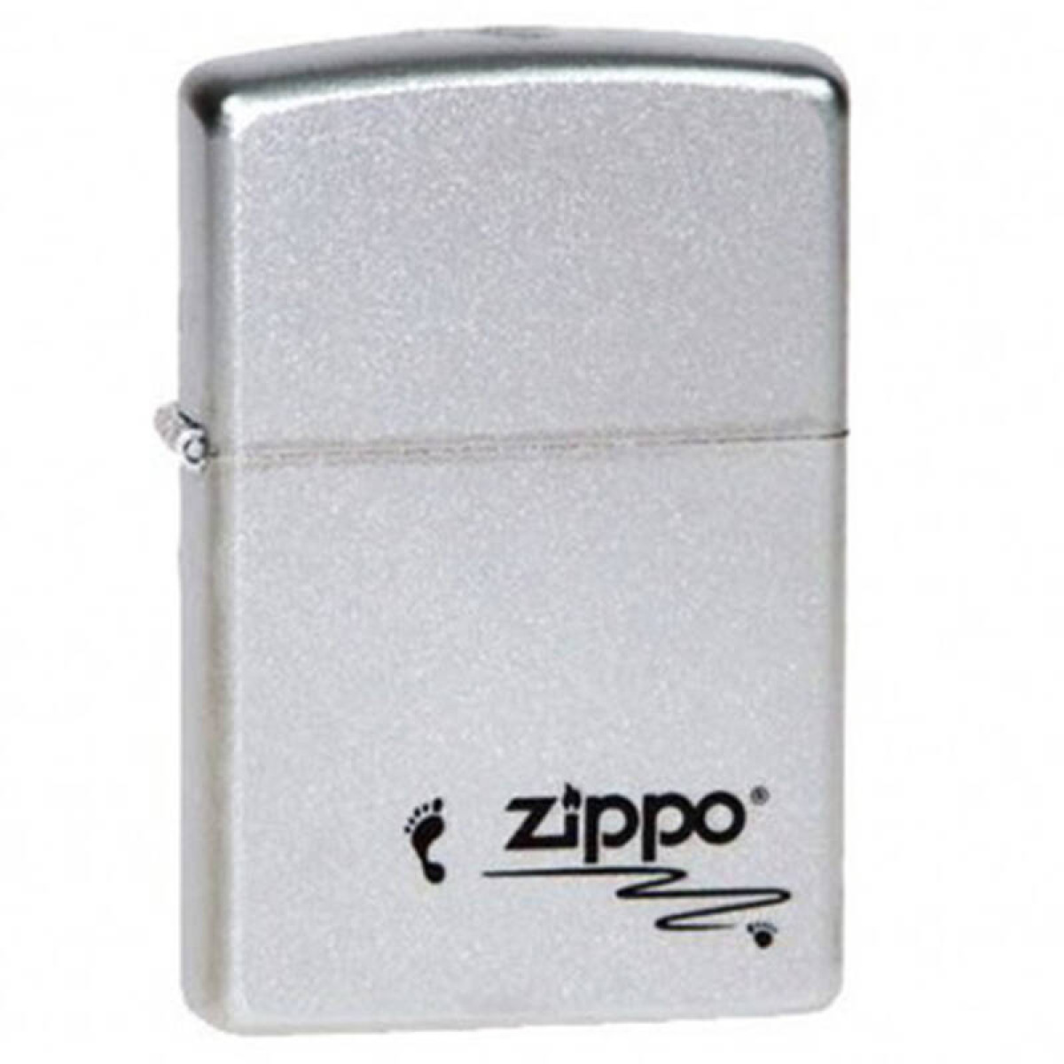 Зажигалка ZIPPO Footprints Satin Chrome 1