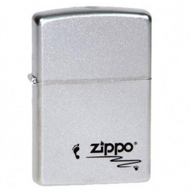 Зажигалка ZIPPO Footprints Satin Chrome  205 Footprints
