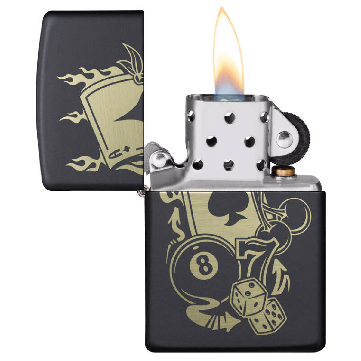 Зажигалка ZIPPO Gambling Design Black Matte 49257 4