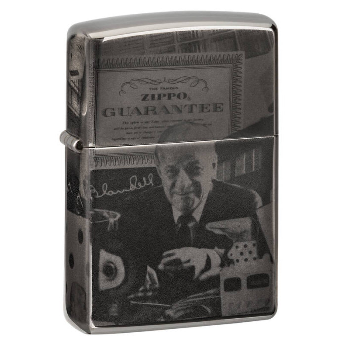 Зажигалка ZIPPO George Blaisdell Black Ice 49134