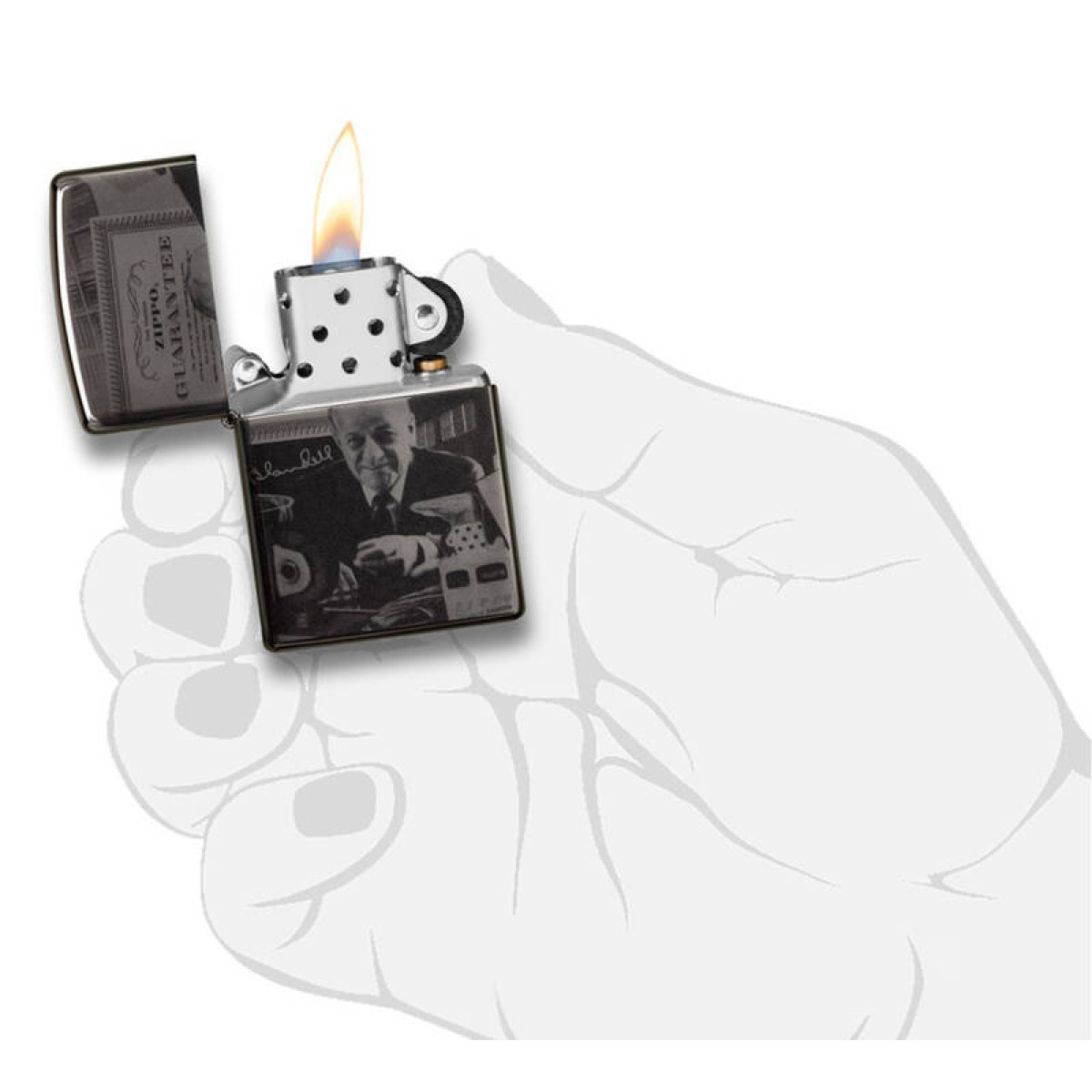 Зажигалка ZIPPO George Blaisdell Black Ice 49134 4
