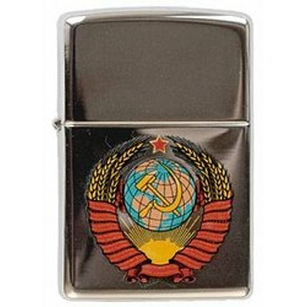Зажигалка ZIPPO Герб СССР High Polish Chrome 1