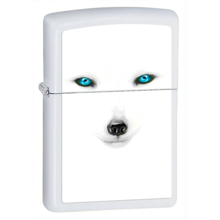 Зажигалка ZIPPO Gold Design White Matte