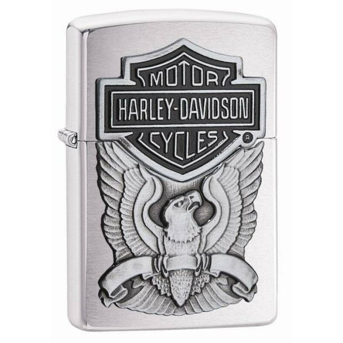 Зажигалка ZIPPO Harley-Davidson Brushed Chrome