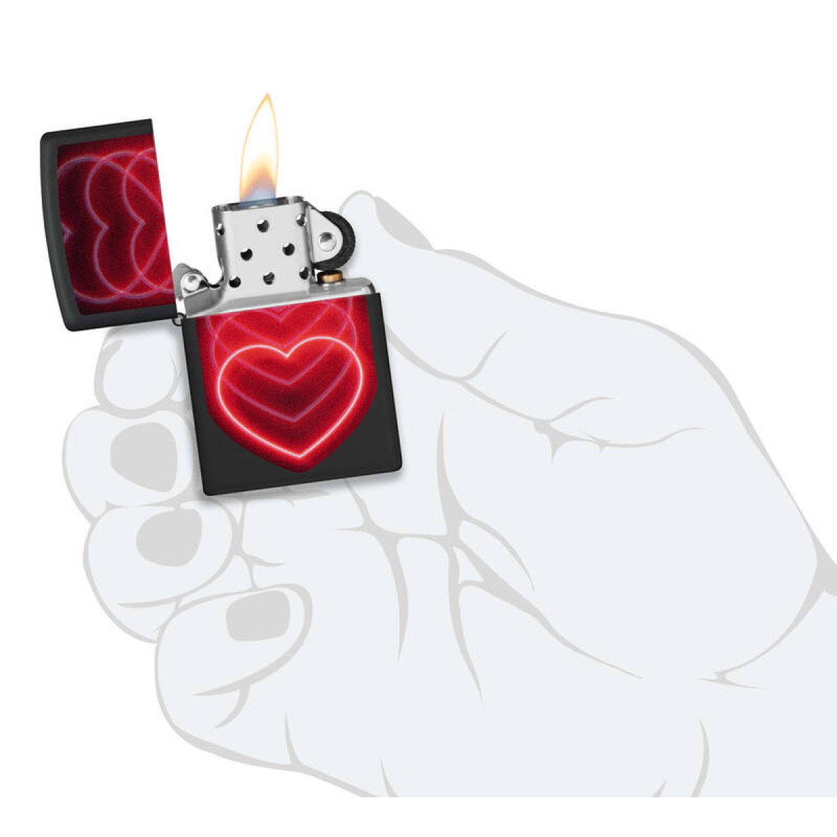 Зажигалка ZIPPO Hearts Design 48593 3