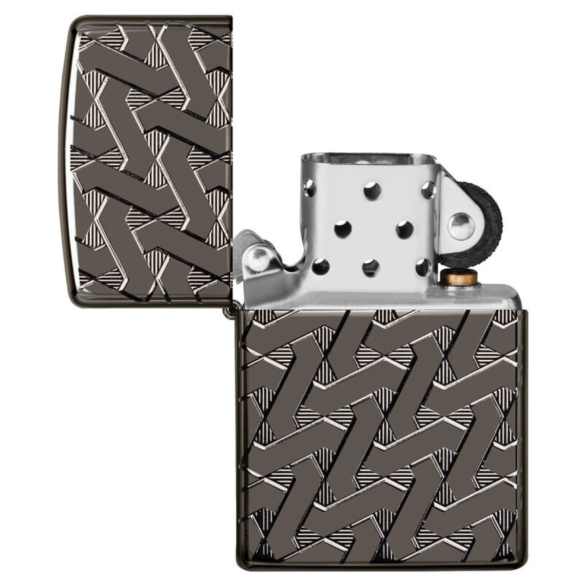 Зажигалка ZIPPO High Polish Black Ice 49173 3