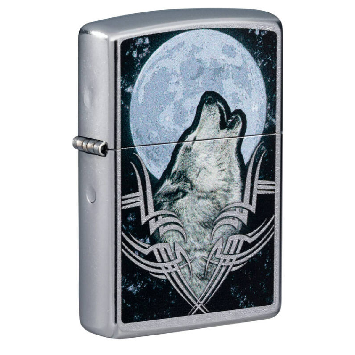 Зажигалка ZIPPO Howling Wolf Street Chrome 49261 1
