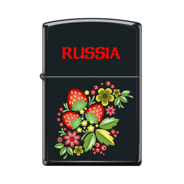 Зажигалка ZIPPO Ягода-Малина Black Matte