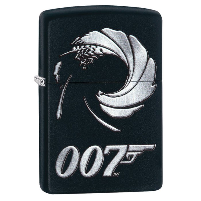 Зажигалка ZIPPO James Bond Black Matte