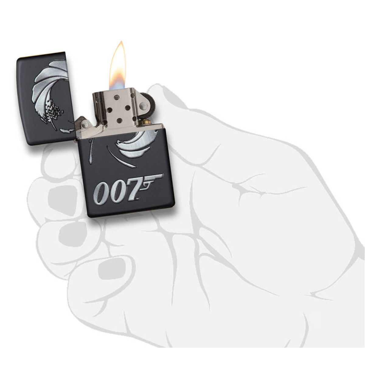 Зажигалка ZIPPO James Bond Black Matte 2