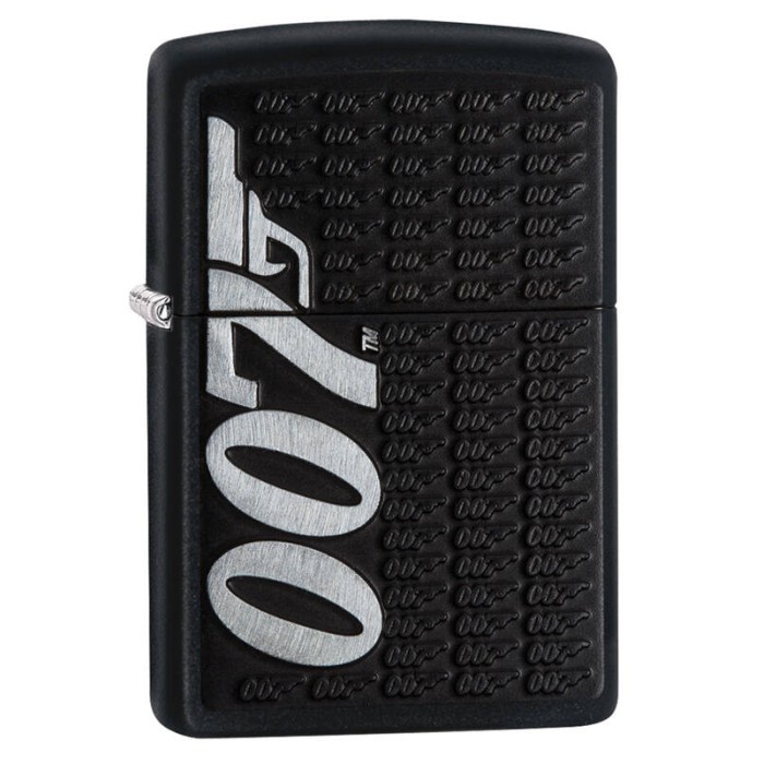 Зажигалка ZIPPO James Bond Black Matte