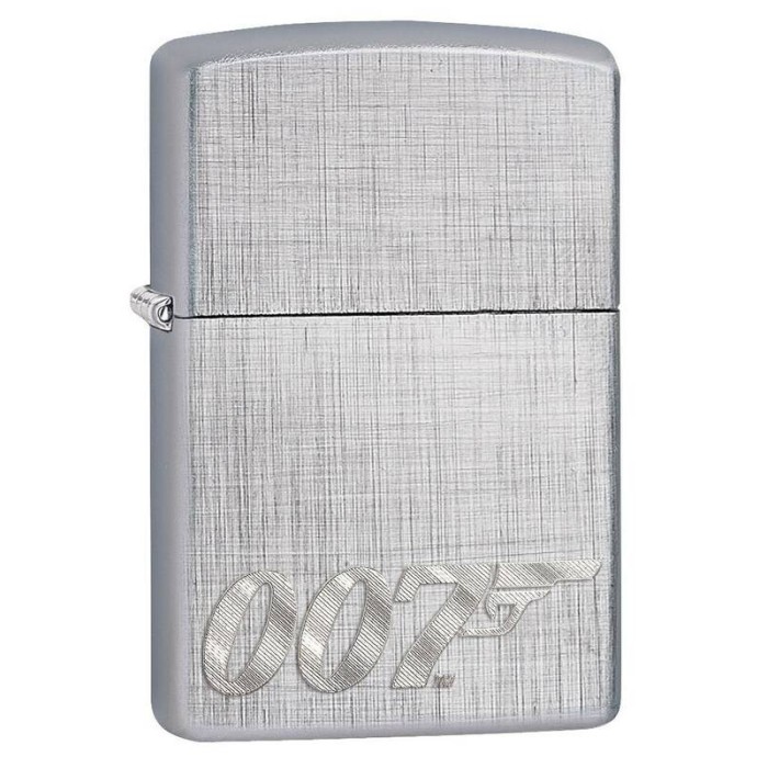Зажигалка ZIPPO James Bond Brushed Chrome