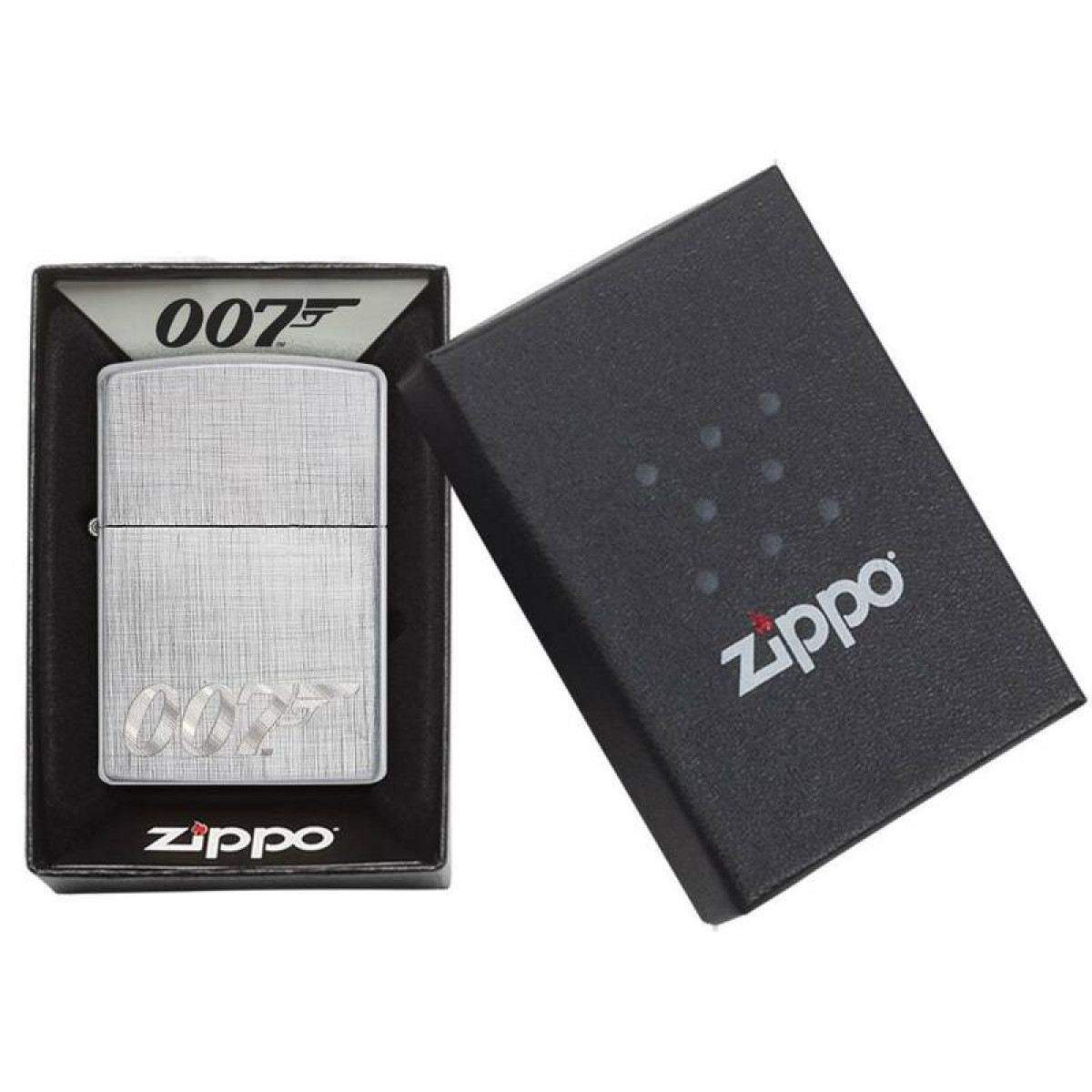 Зажигалка ZIPPO James Bond Brushed Chrome 2