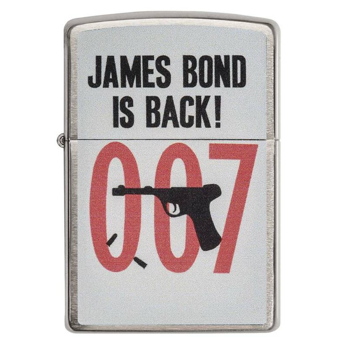 Зажигалка ZIPPO James Bond Brushed Chrome 5