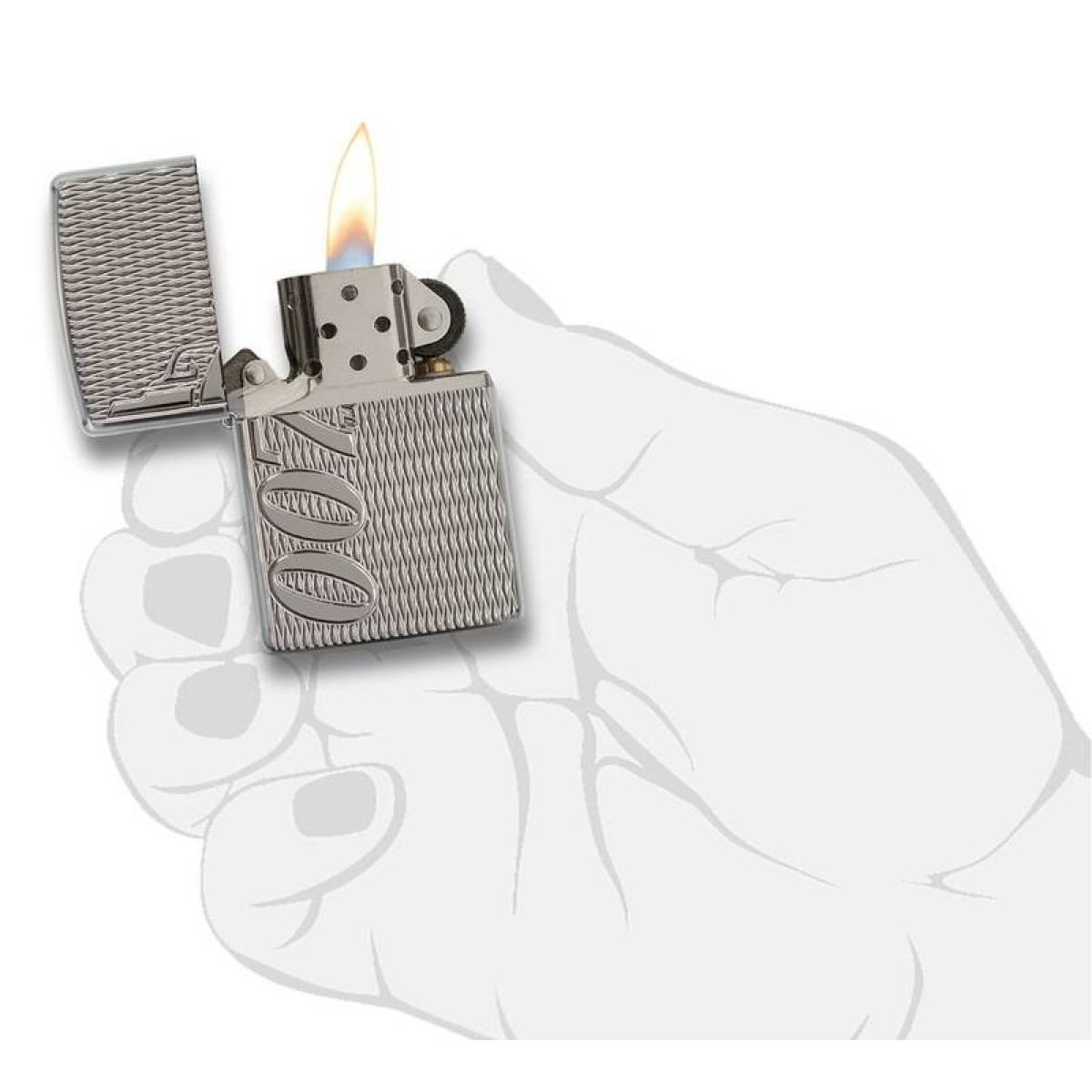 Зажигалка ZIPPO James Bond High Polish Chrome 3