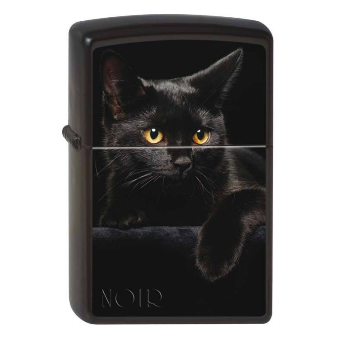 Зажигалка ZIPPO Кошка Black Matte