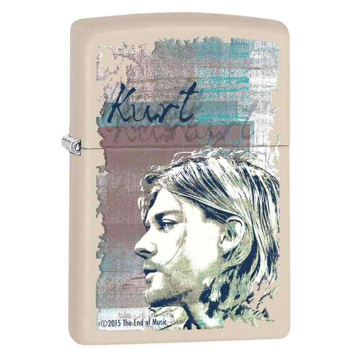 Зажигалка ZIPPO Kurt Cobain Cream Matte