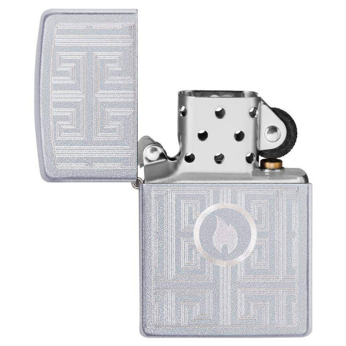Зажигалка ZIPPO Labyrinth Satin Chrome 3