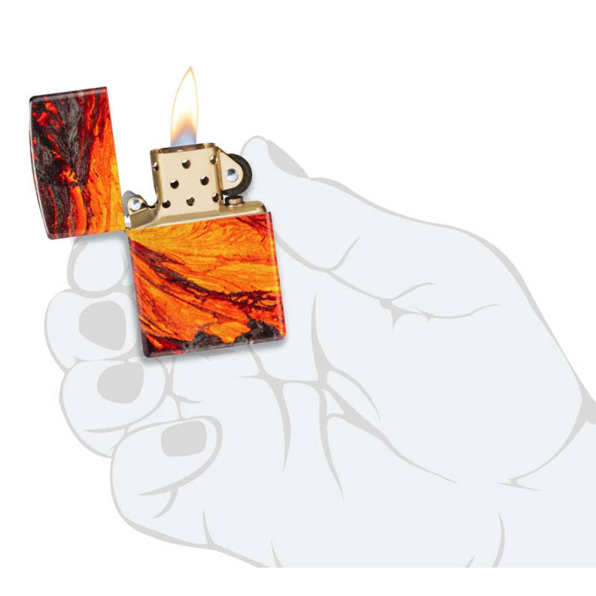 Зажигалка ZIPPO Lava Flow 48622 8