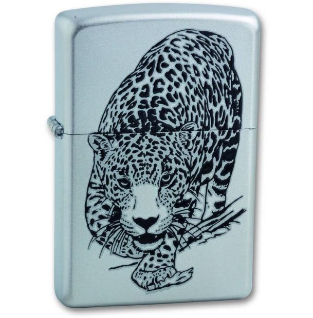 Зажигалка ZIPPO Leopard Satin Chrome  205 LEOPARD