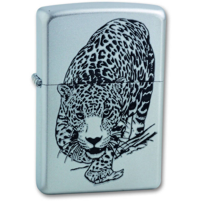 Зажигалка ZIPPO Leopard Satin Chrome