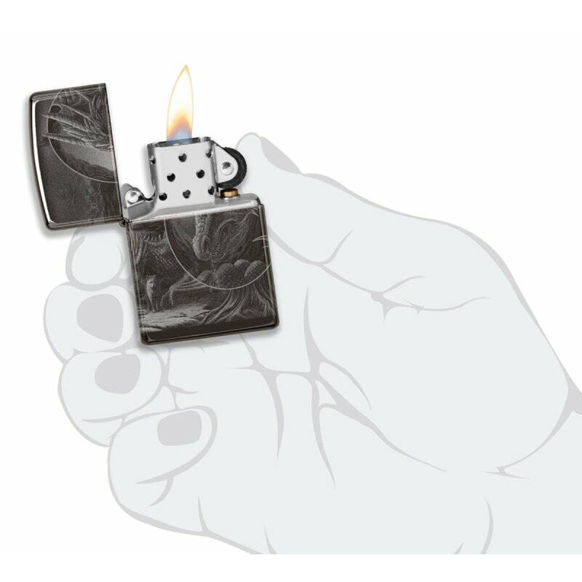 Зажигалка ZIPPO Lisa Parker High Polish Black 6