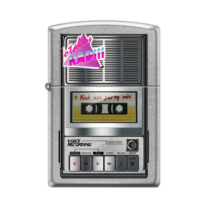 Зажигалка ZIPPO Магнитофон Street Chrome