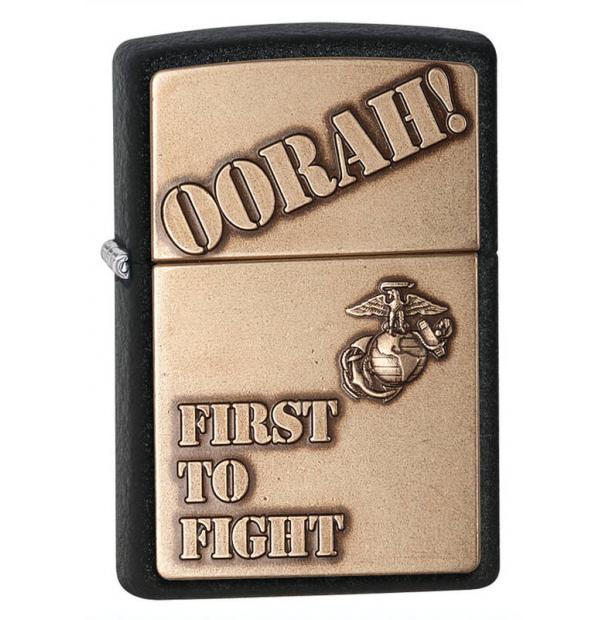 Зажигалка ZIPPO Marines Black Crackle  28368