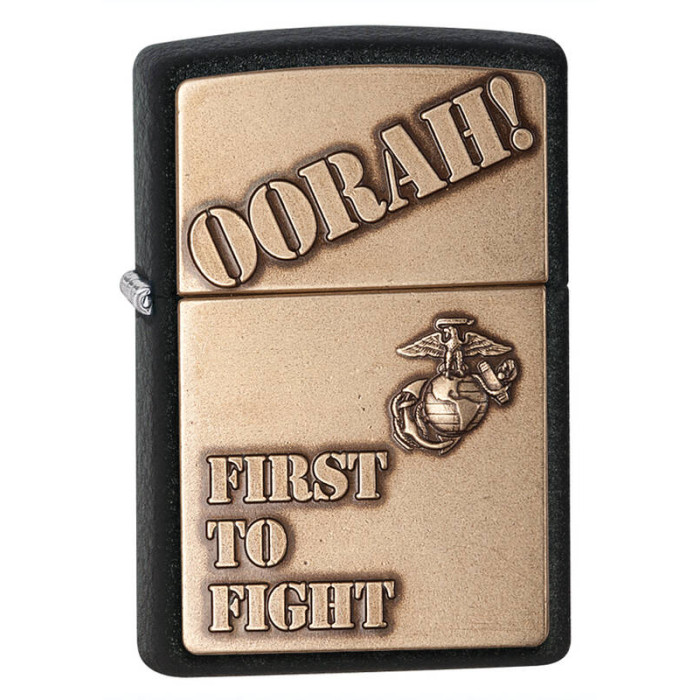 Зажигалка ZIPPO Marines Black Crackle