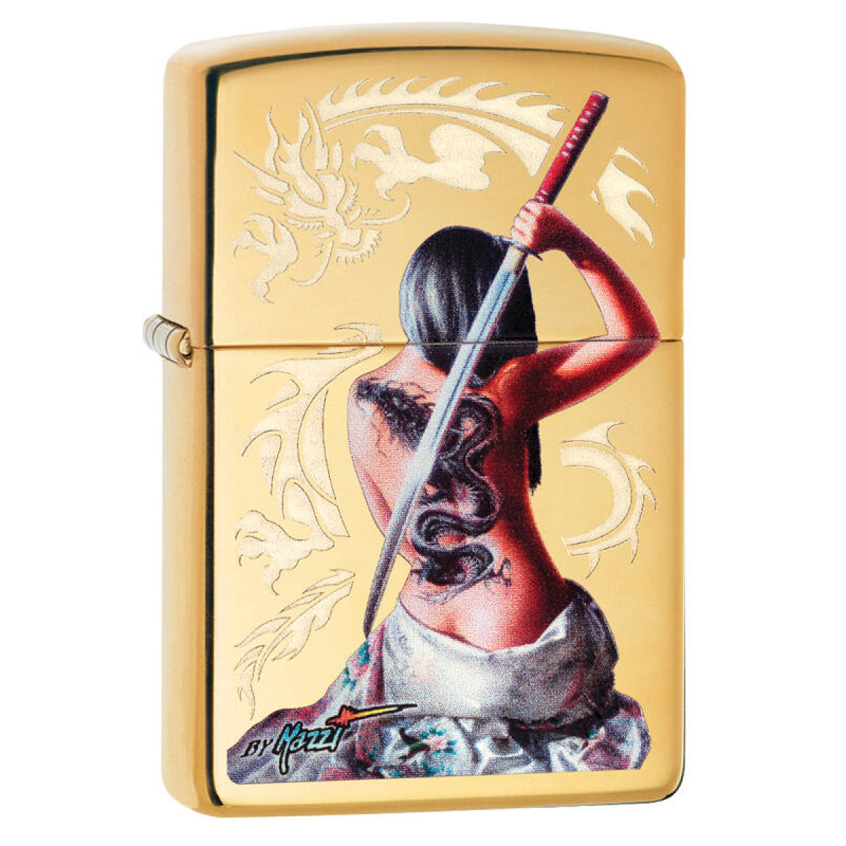 Зажигалка ZIPPO Mazzi High Polish Brass 1