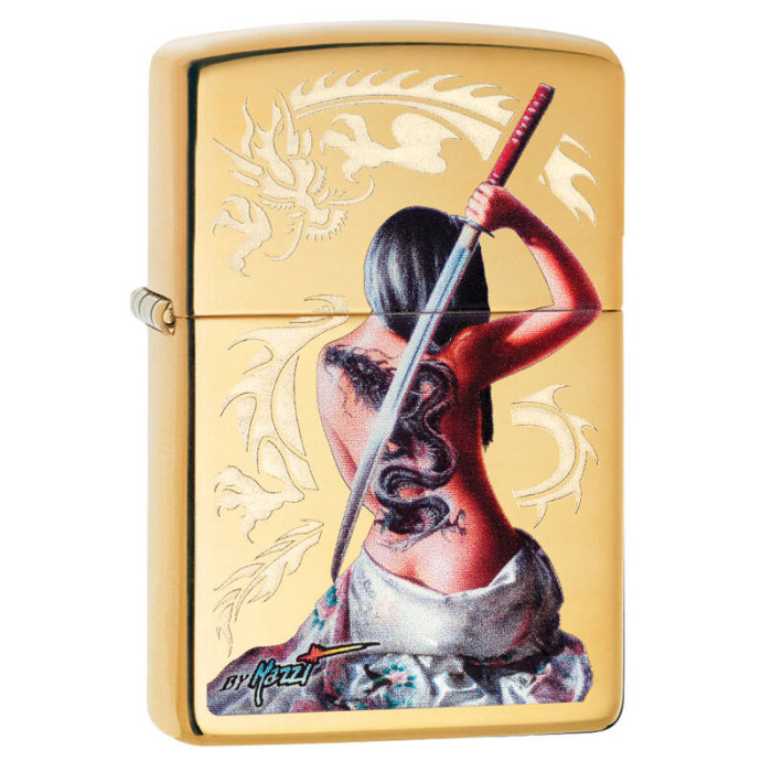 Зажигалка ZIPPO Mazzi High Polish Brass