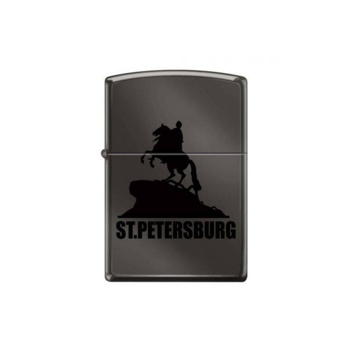 Зажигалка ZIPPO Медный всадник Black Ice 150 ST PETERSBURG в подарочной упаковке + топливо и кремни 150 ST PETERSBURG-n 4