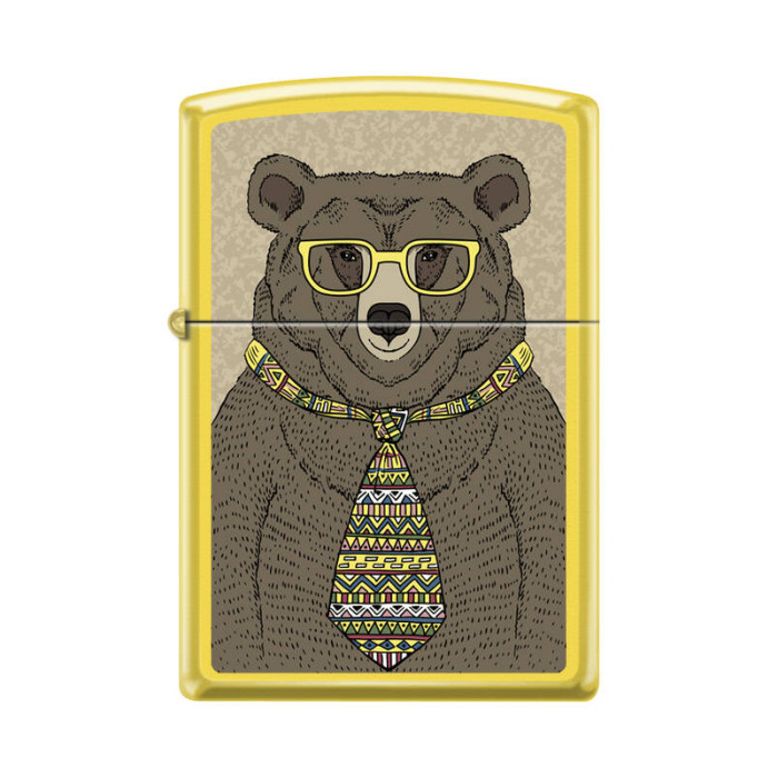 Зажигалка ZIPPO Медведь c Lemon