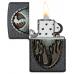 Зажигалка ZIPPO Metal Dragon Shield Design Iron Stone 49072