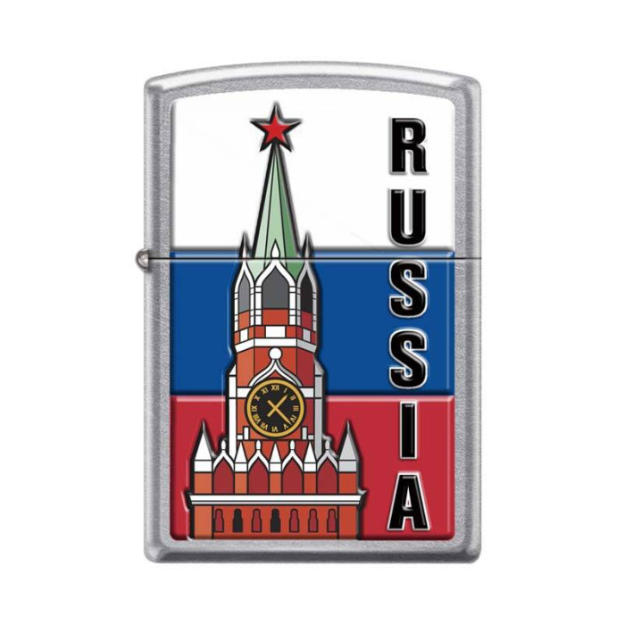 Зажигалка ZIPPO Московский кремль Street Chrome