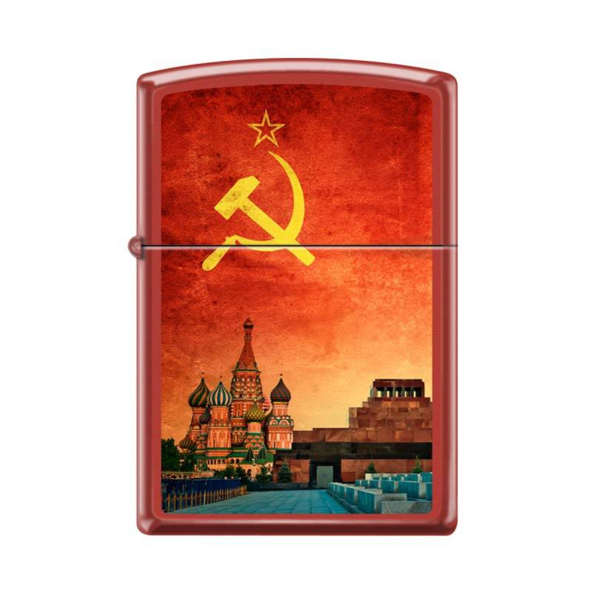 Зажигалка ZIPPO Москва Red Matte 1