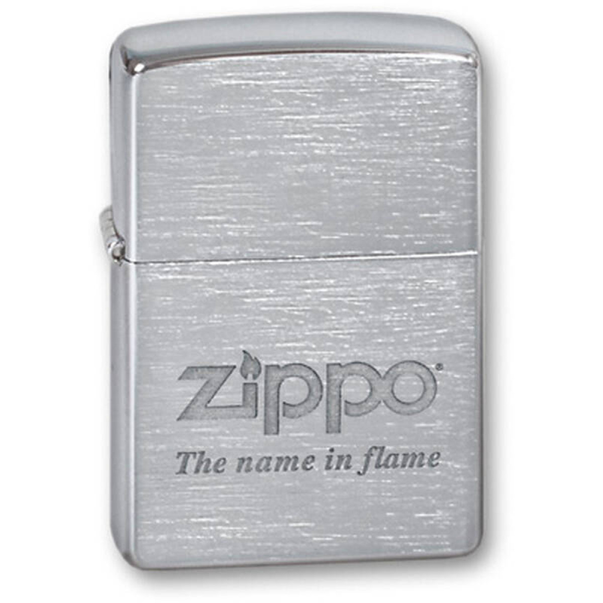 Зажигалка ZIPPO Name In Flame Brushed Chrome 1