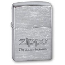 Зажигалка ZIPPO Name In Flame Brushed Chrome 