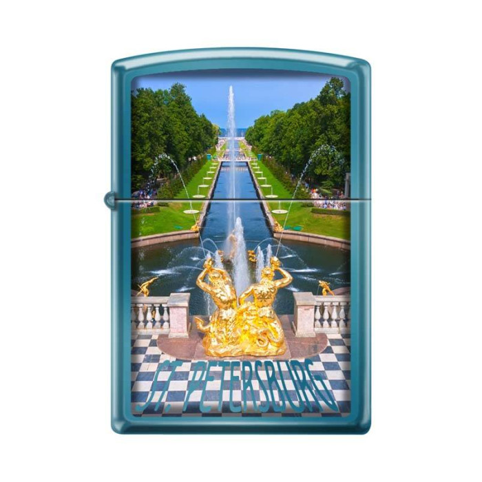 Зажигалка ZIPPO Петергофский фонтан Sapphire