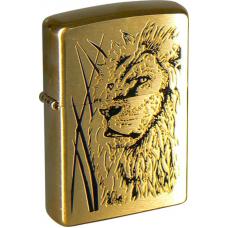 Зажигалка ZIPPO Proud Lion Brushed Brass 