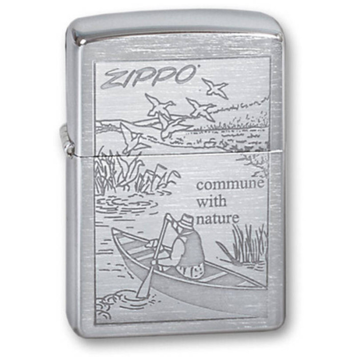 Зажигалка ZIPPO Row Boat Brushed Chrome