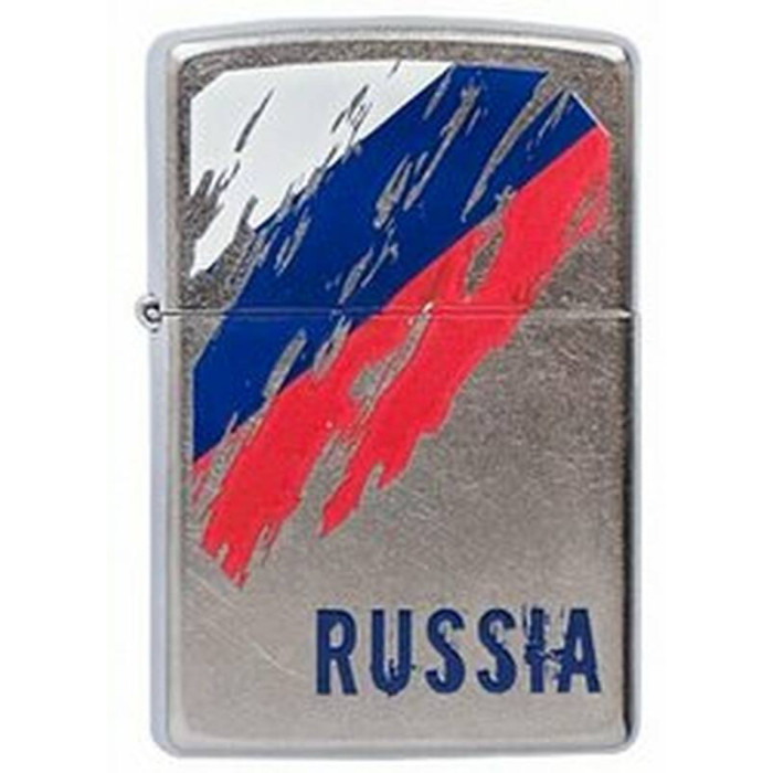 Зажигалка ZIPPO Russia Flag Street Chrome