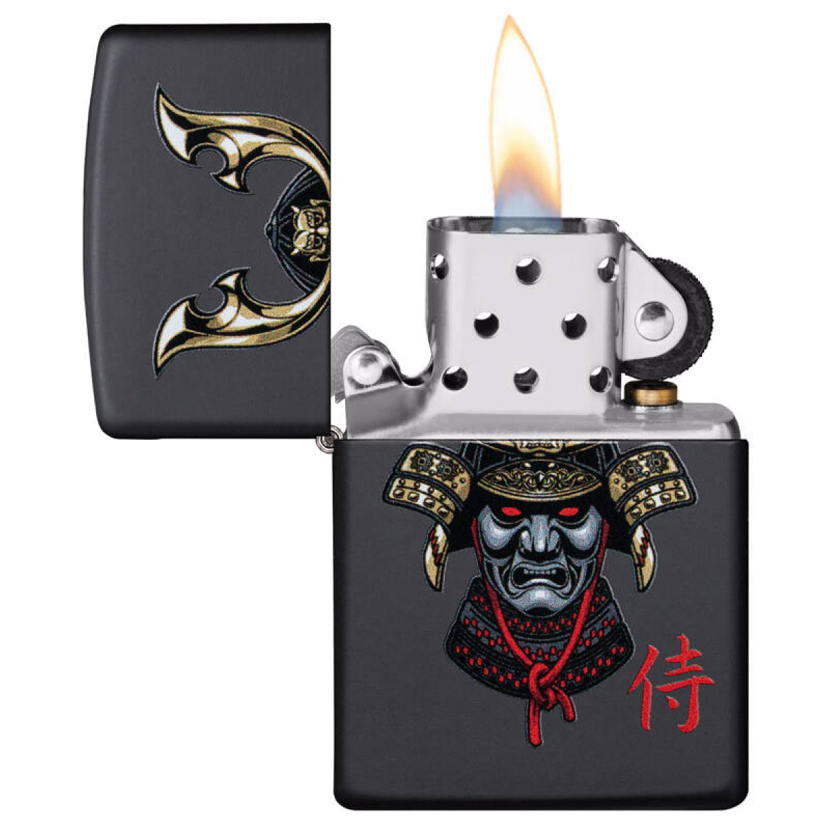 Зажигалка ZIPPO Samurai Helmet Design Black Matte 49259 4