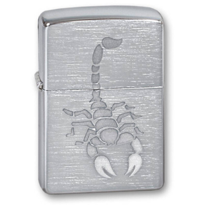 Зажигалка ZIPPO Scorpion Brushed Chrome